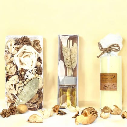 Vanilla Aroma Gift SetCream - Rose