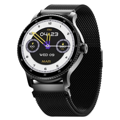 boAt Lunar Discovery 2026 Edition w/ 1.39" (3.5 cm) HD Display, Bluetooth Calling, Emergency SOS, HR, SpO2 & Sleep Tracking Smart Watch for Men & Women (Black Metal) boAt Lunar Discovery 2026 Edition w/ 1.39" (3.5 cm) HD Display, Bluetooth Calling, Emerg