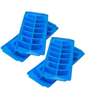 Generic Ice Cube Tray Dark Blue 4 Pcs