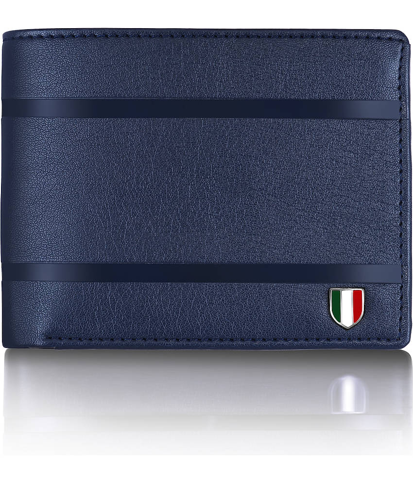GIOVANNY - Blue Leather Men's Regular Wallet ( Pack of 1 )