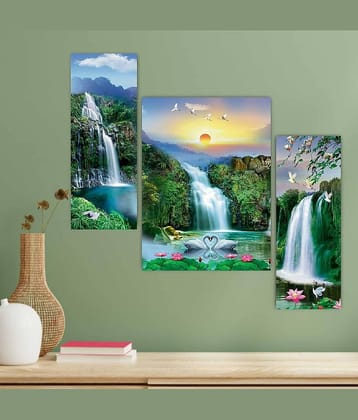 SNDArt Floral Wall Scenery Wall Paintings For Home Decor 12 x 18 inch