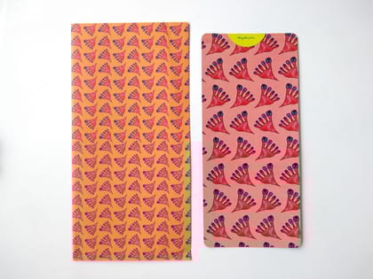 Lakshmi Padam Gift Envelopes and Card - orange
