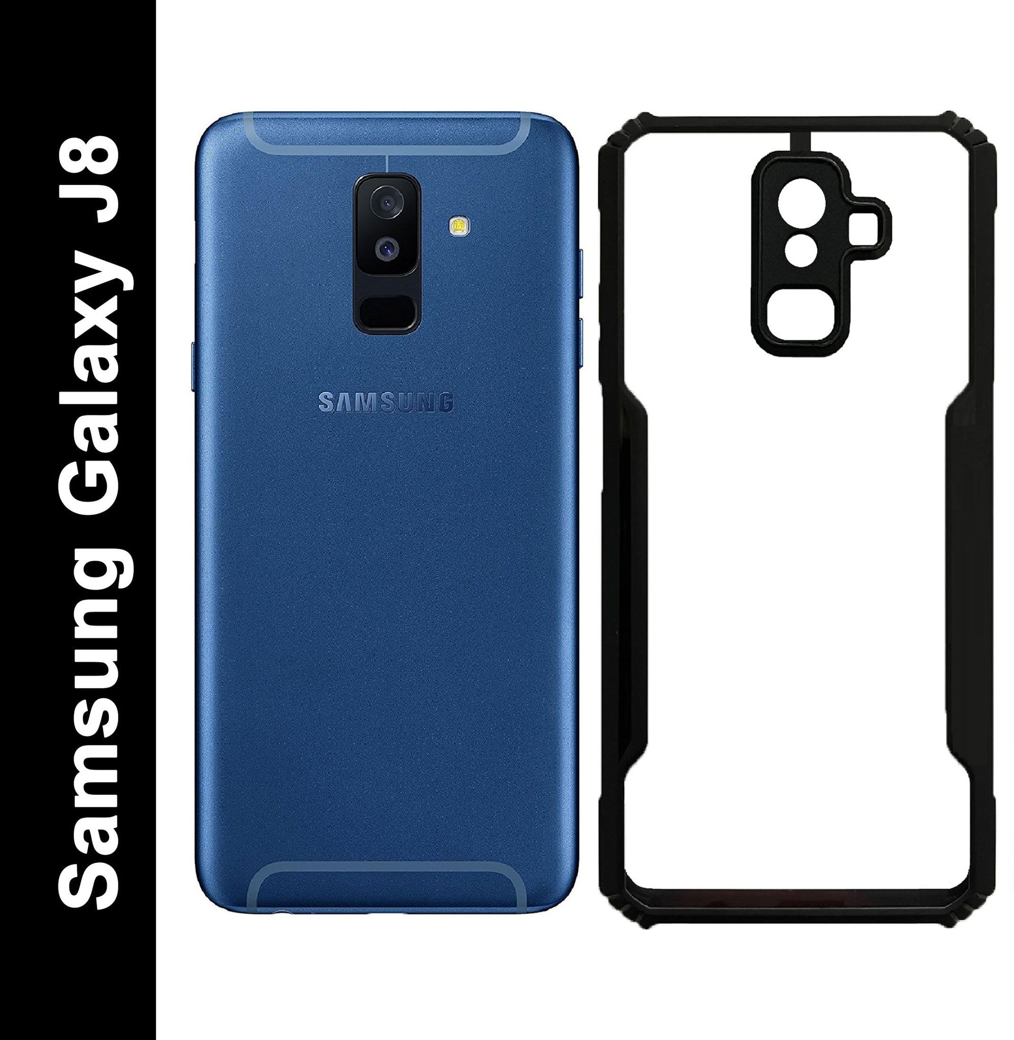 PLUGTECH Slim Shockproof Case | Matte Black Soft | Drop Protection | Precise Cutouts | Premium Mobile Cover for Samsung Galaxy J8, Samsung Galaxy A6 Plus
