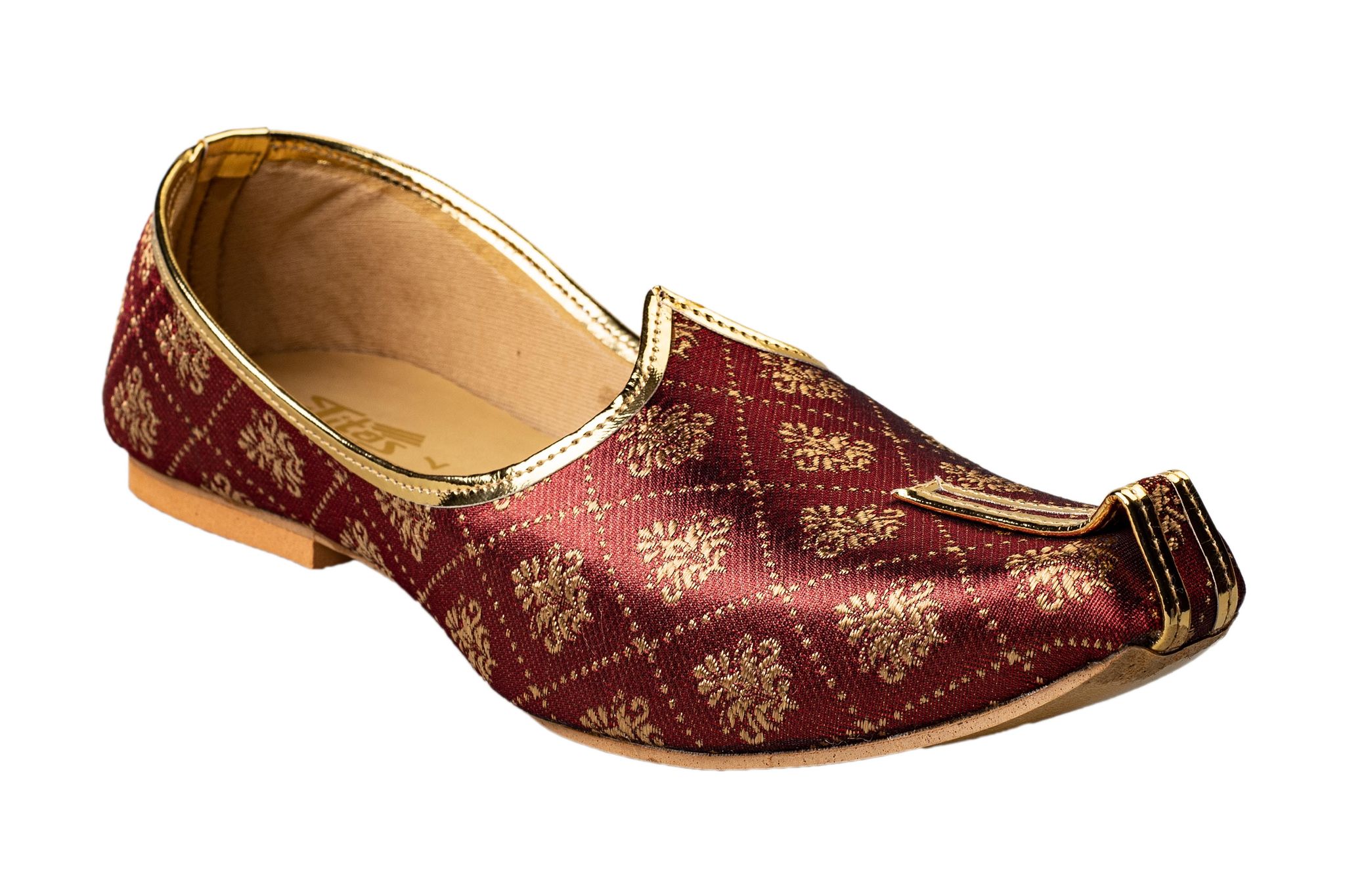 Titas Gents Maroon Wedding Juttis-Maroon / 6