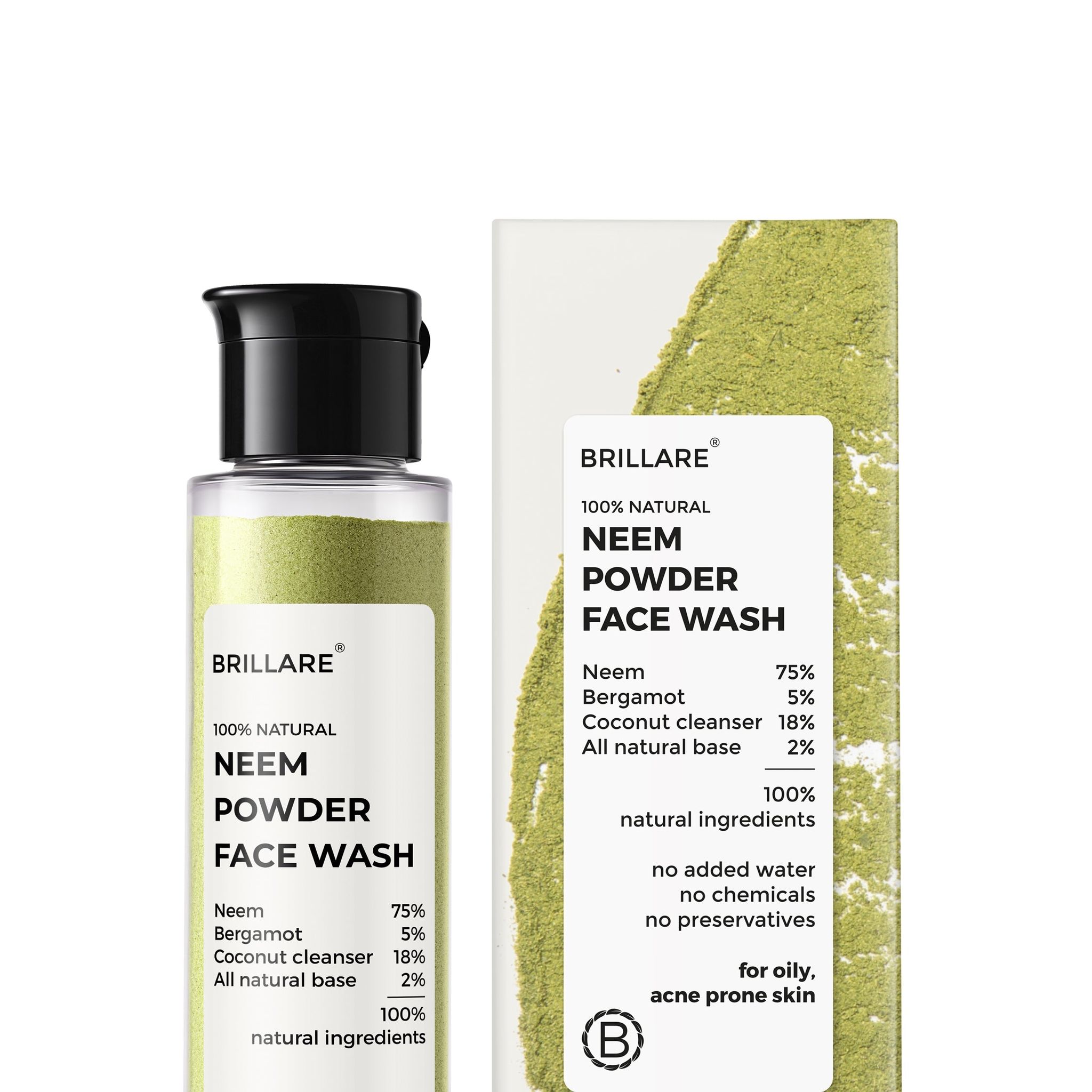 Neem Powder Face Wash For Acne Prone Skin, 30G