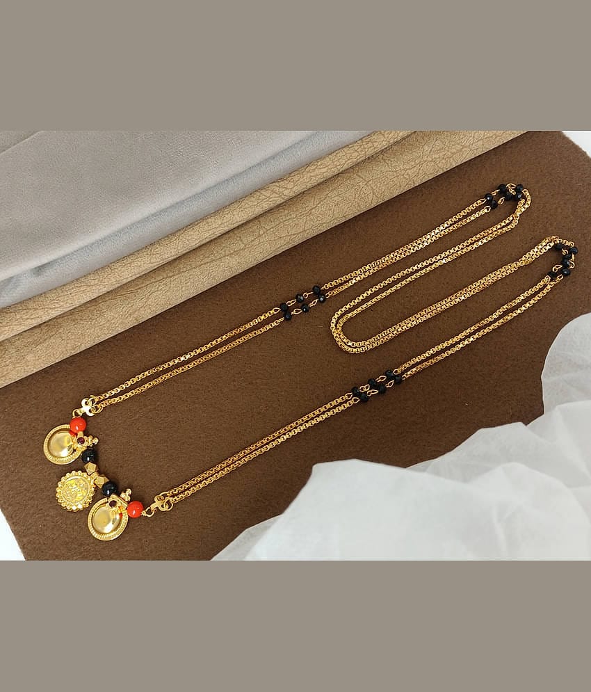shankhraj mall Golden Mangalsutra ( Pack of 1 )
