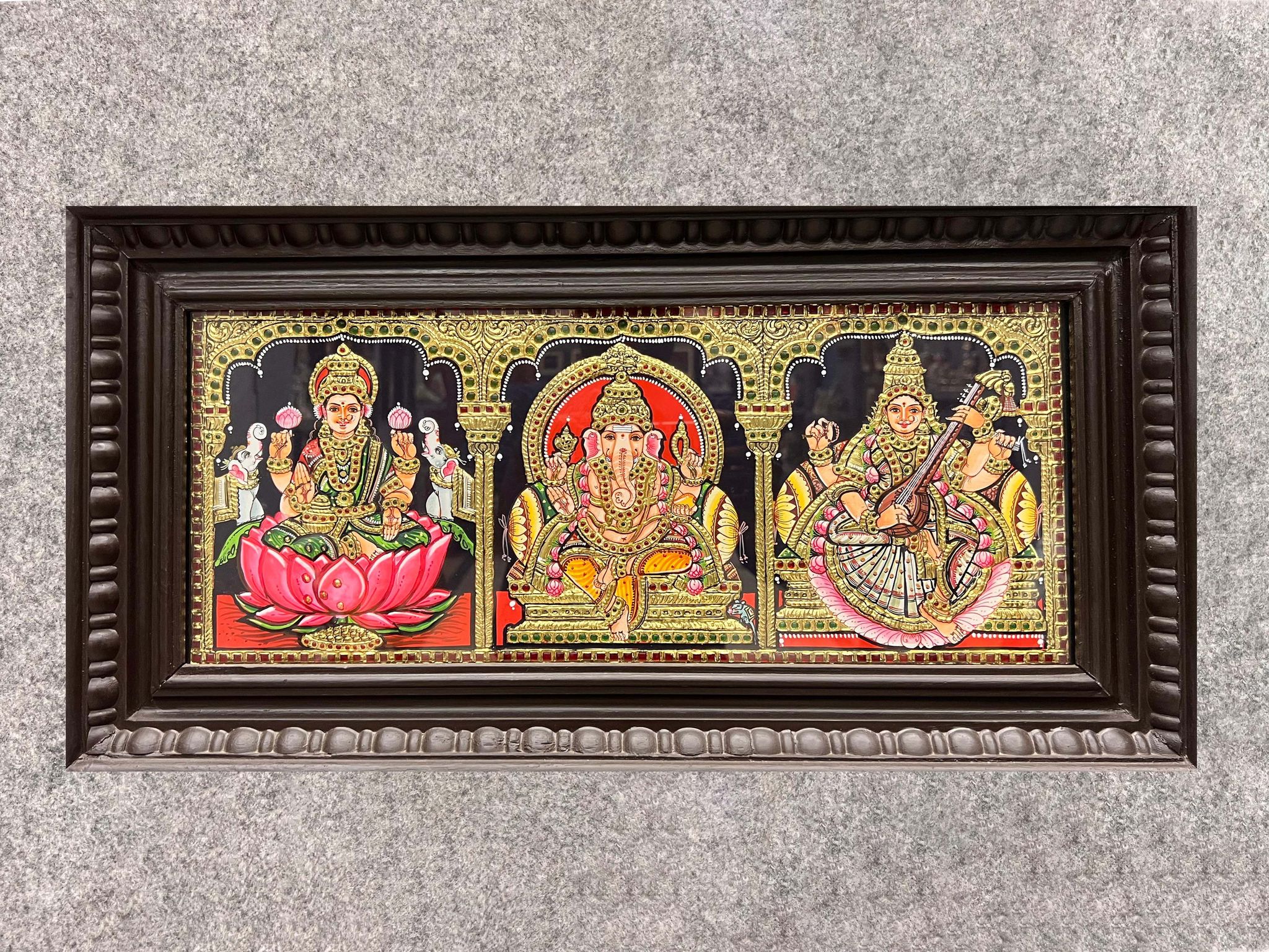 3 God Panel  - Without Frame 18 x 8