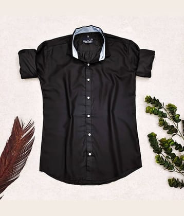 Bluedove Cotton Blend Regular Fit Solids Full Sleeves Men's Casual Shirt - White ( Pack of 1 )