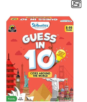 Skillmatics Card Game : Guess in 10 Cities Around The World | Gifts for Ages 8 and Up | Super Fun for Travel & Family Game Night