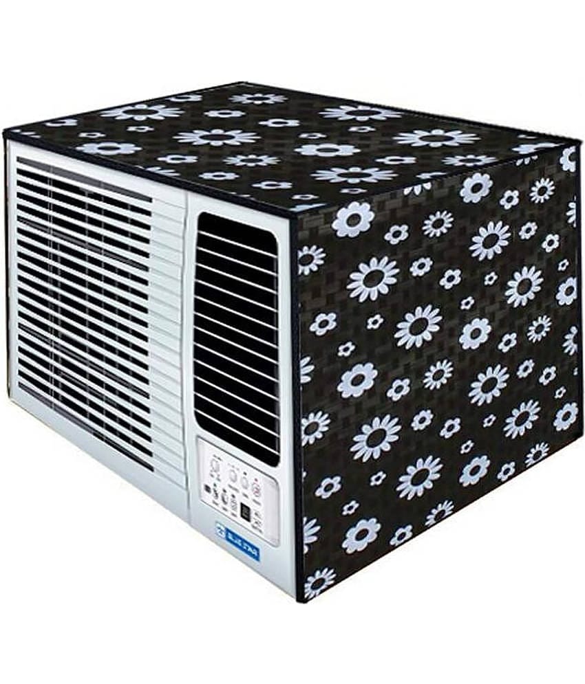 CASA FURNISHING Single Polyester White AC Cover for 1.5 Ton Window AC