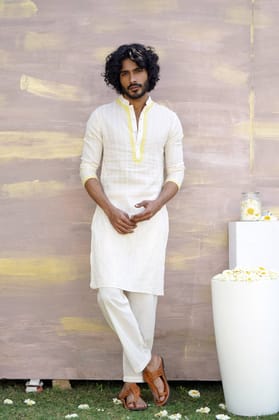 Lemon Dori Kurta Set-XXS / XXS