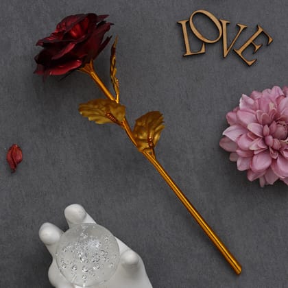 Golden Red Rose Valentine Gift Set