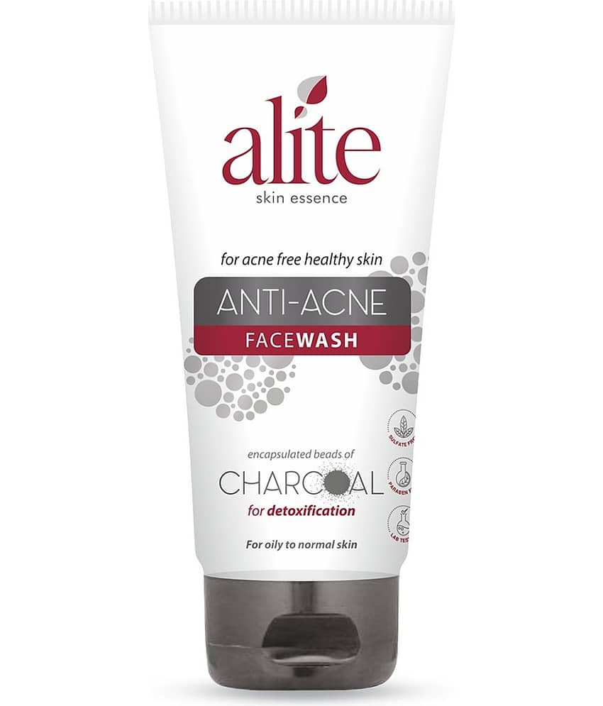 Alite Anti Acne Face Wash with Encapsulated Charcoal to Detoxify Skin for All Skin Types 100g