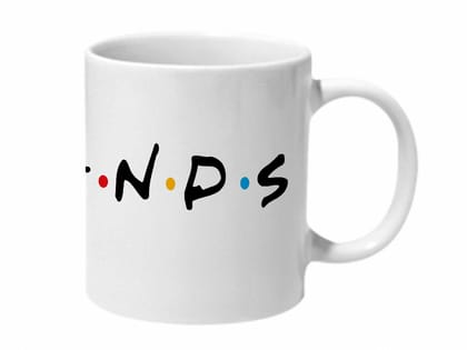 Multicolor Friends Logo Ceramic Mug