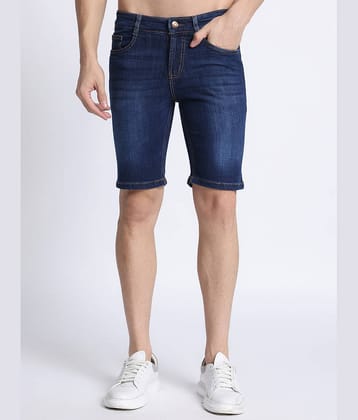 plounge Blue Denim Men's Shorts ( Pack of 1 )