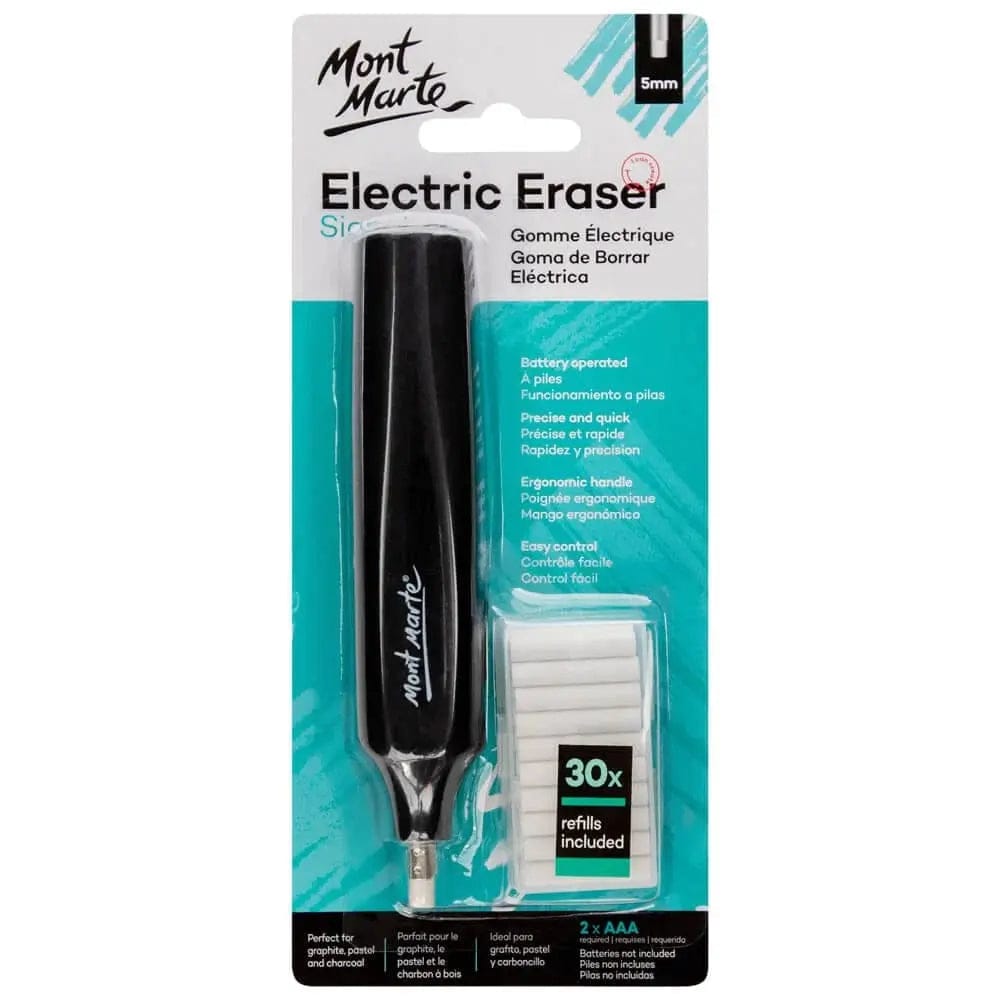 Mont Marte Electric Eraser With 30 Eraser Refills-MAXX0030