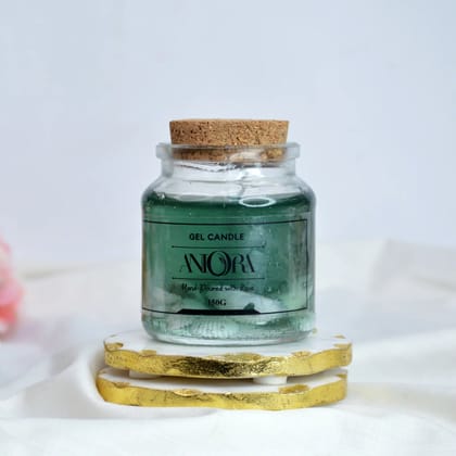 Cork Gel Candle Green
