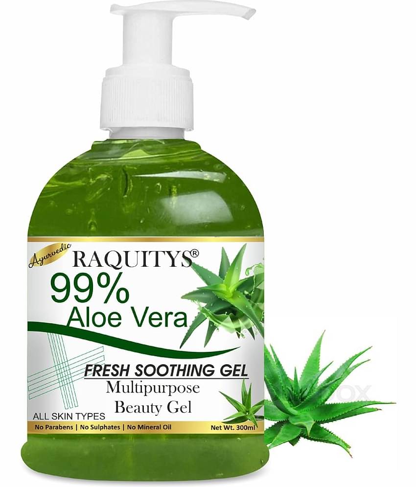 RAQUITYS 100% PURE Aloe Vera Gel for Beautiful Face, Skin & Hair 300ML
