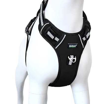 Dog Harness No Pull-BLACK / EXTRA SMALL