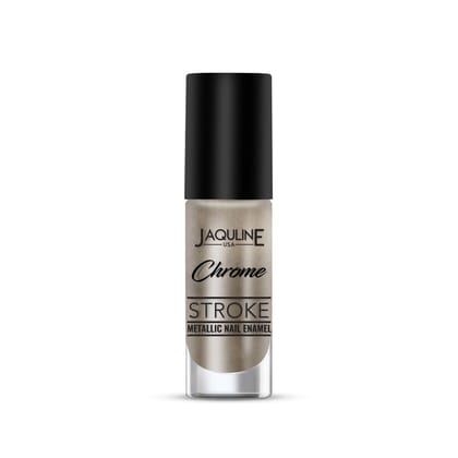 Jaquline USA Chrome Stroke Nail Polish| Intense Metallic Finish| Long Lasting| Intense Shine - Digital Sand 07