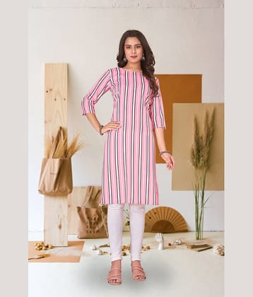 KETAKI FASHION Pack of 1 Crepe Printed Straight Women's Kurti - ( Multicolor )