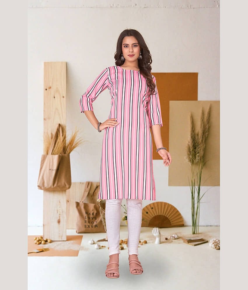 KETAKI FASHION Pack of 1 Crepe Printed Straight Women's Kurti - ( Multicolor )