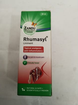Zandu Rhumasyl Liniment Topical analgesic Anti-inflammatory 