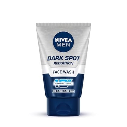Nivea Men Face Wash Dark Spot Reduction For Clean & Clear Skin With 10X Vitamin C Effect - 50 g