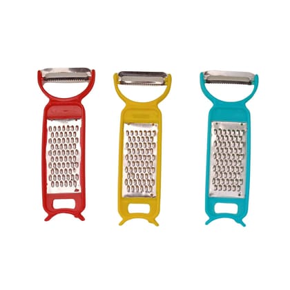 Kitchen 3 in 1 Multi Purpose Vegetable Peeler Grater Cutter for Food Preparation Kitchen 3 in 1 Multi Purpose Vegetable Peeler Grater Cutter for Food Preparation (12 Pc Set)