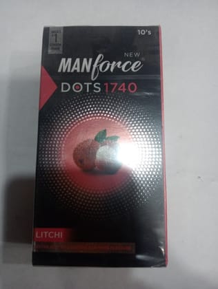 Man force Dots 1740 Condom Litchi 