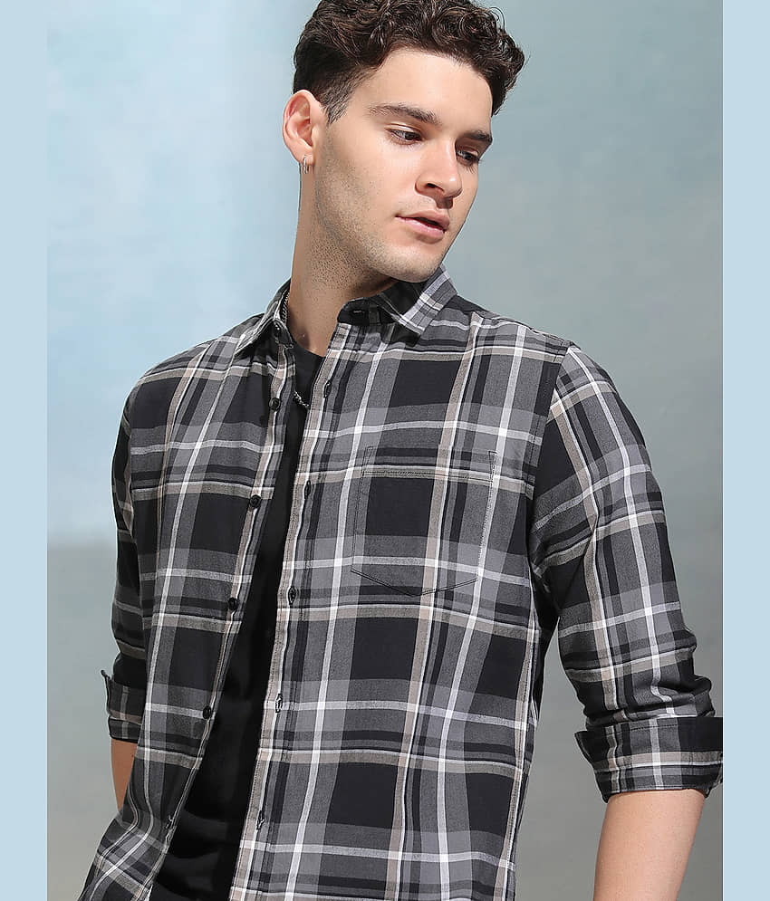 Ketch 100% Cotton Regular Fit Checks Full Sleeves Men's Casual Shirt - Multi ( Pack of 1 )