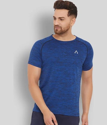 AUSTIN WOOD - Blue Polyester Regular Fit Men's Sports T-Shirt ( Pack of 1 )