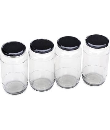 Somil - Transparent Glass Food Container ( Set of 4 )