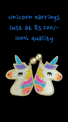 Unicorn earrings