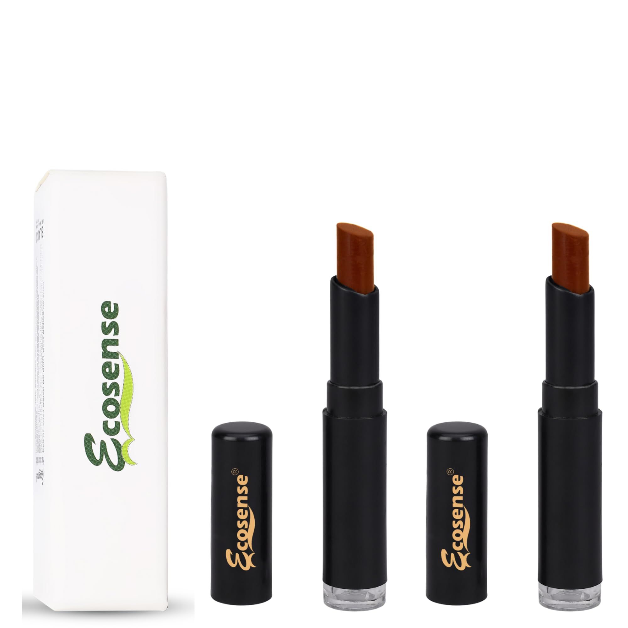 Ecosense Temporary Hair Roots and Side Locks Touch-up Brown Stick: Instant Hair Perfection/Hair Shadow Quick Cover Thinning Hair in Seconds, For Men & Women, Instantly Conceals Hairs 3g Pack of 2 Ecosense Temporary Hair Roots and Side Locks Touch-up Brow