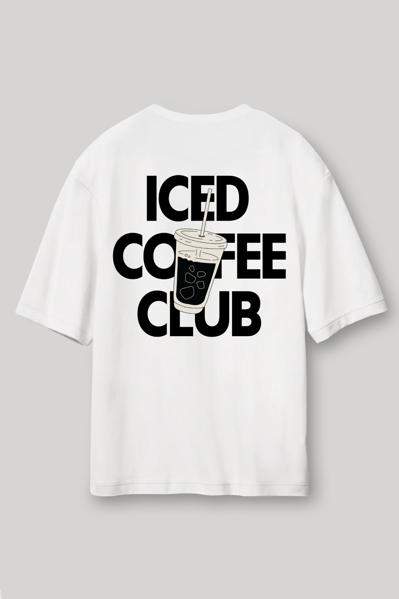 Iced Coffee Club - Oversized T-Shirt-XS