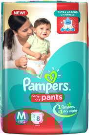 PAMPERS LARGE 8