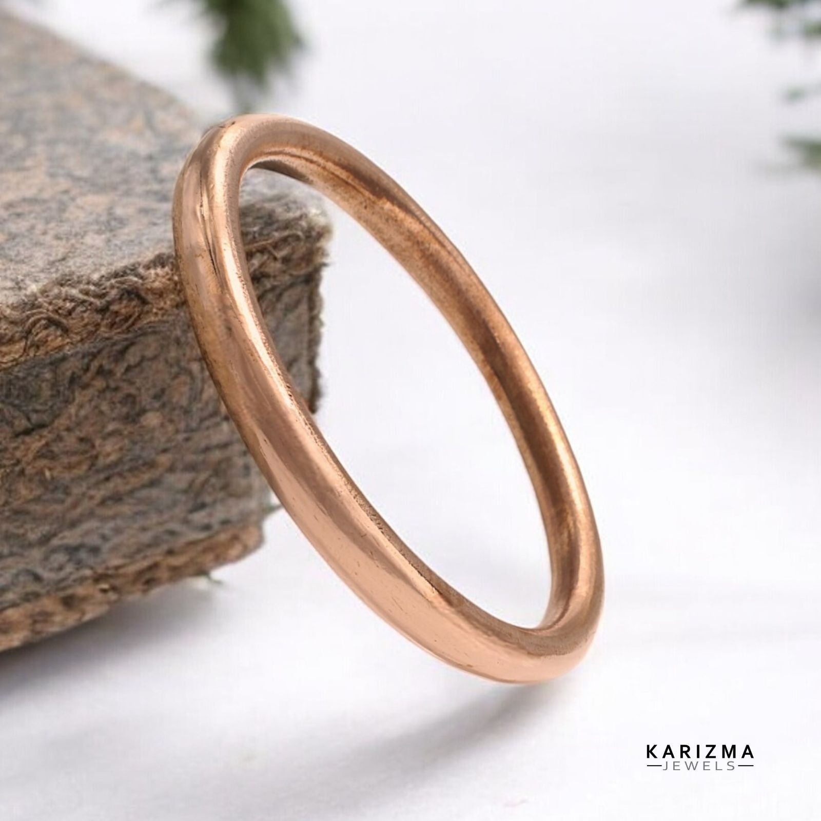 Jointless Heavy Copper Bangle kada for astrology-Dia 5.4 CM (Circ 6.67 Inch) / 200 Grams