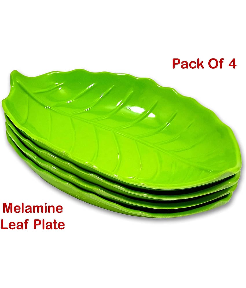 Inpro 4 Pcs Melamine Light Green Platter