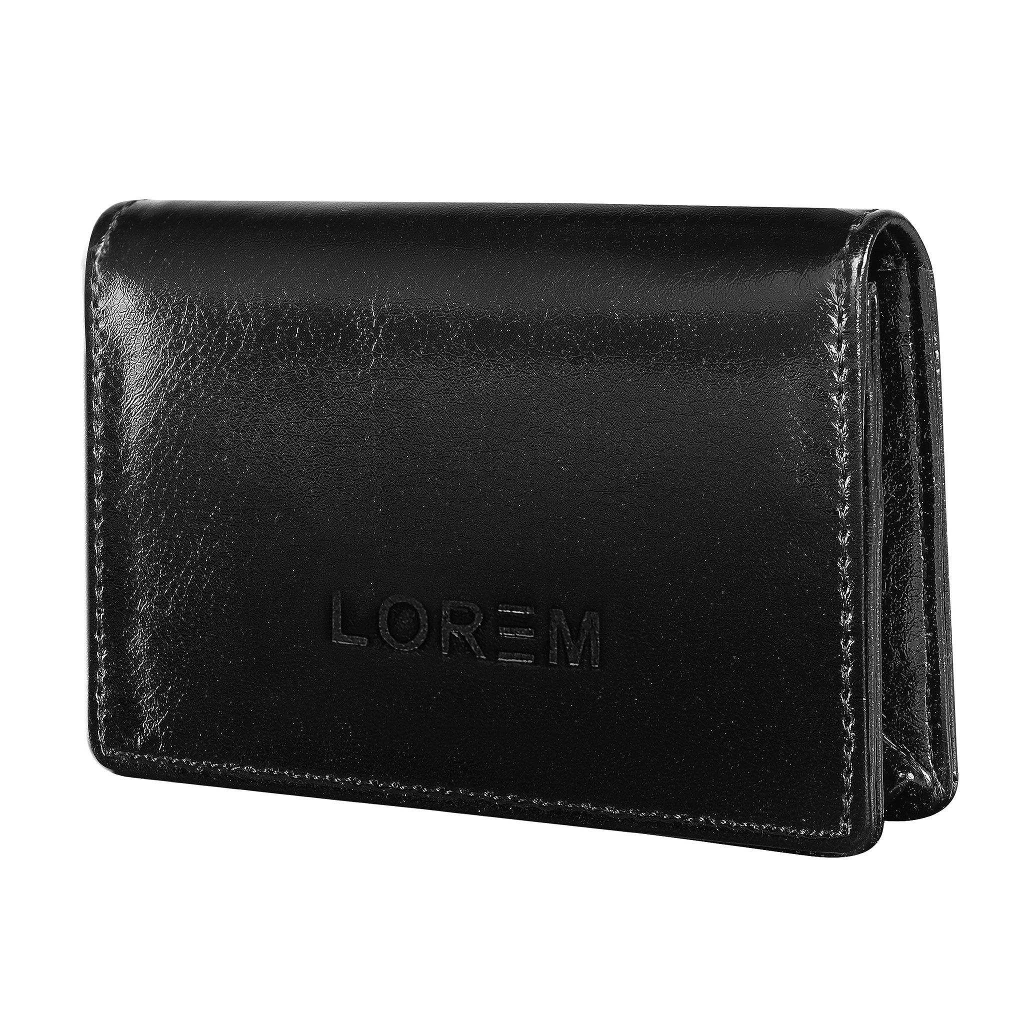 Mini Wallet for ID, Credit-Debit Card Holder & Currency with Push Button for Men & Women-B