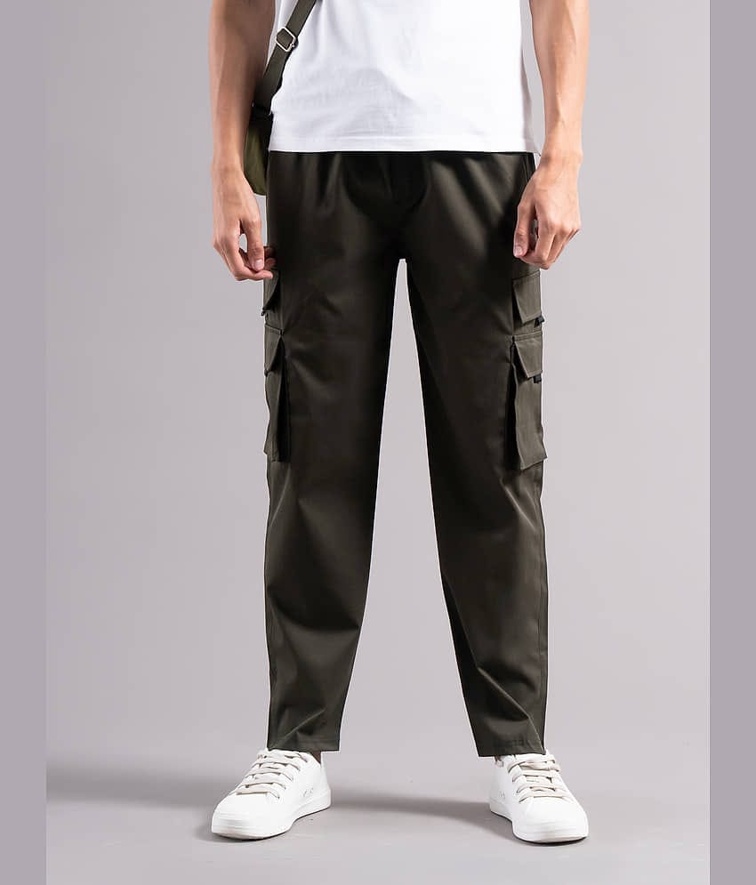 Paul Street Regular Men's Formal Trouser - Olive ( Pack of 1 )