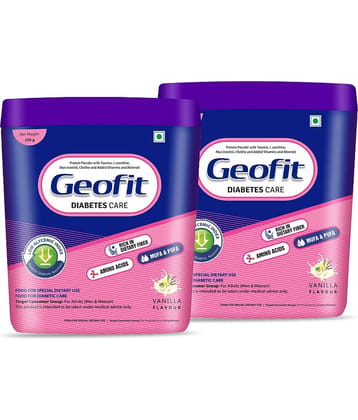 GEOFIT Diabetes Care Protein Powder - full of dietary fiber & amino acids, 250g Each (Pack of 2)