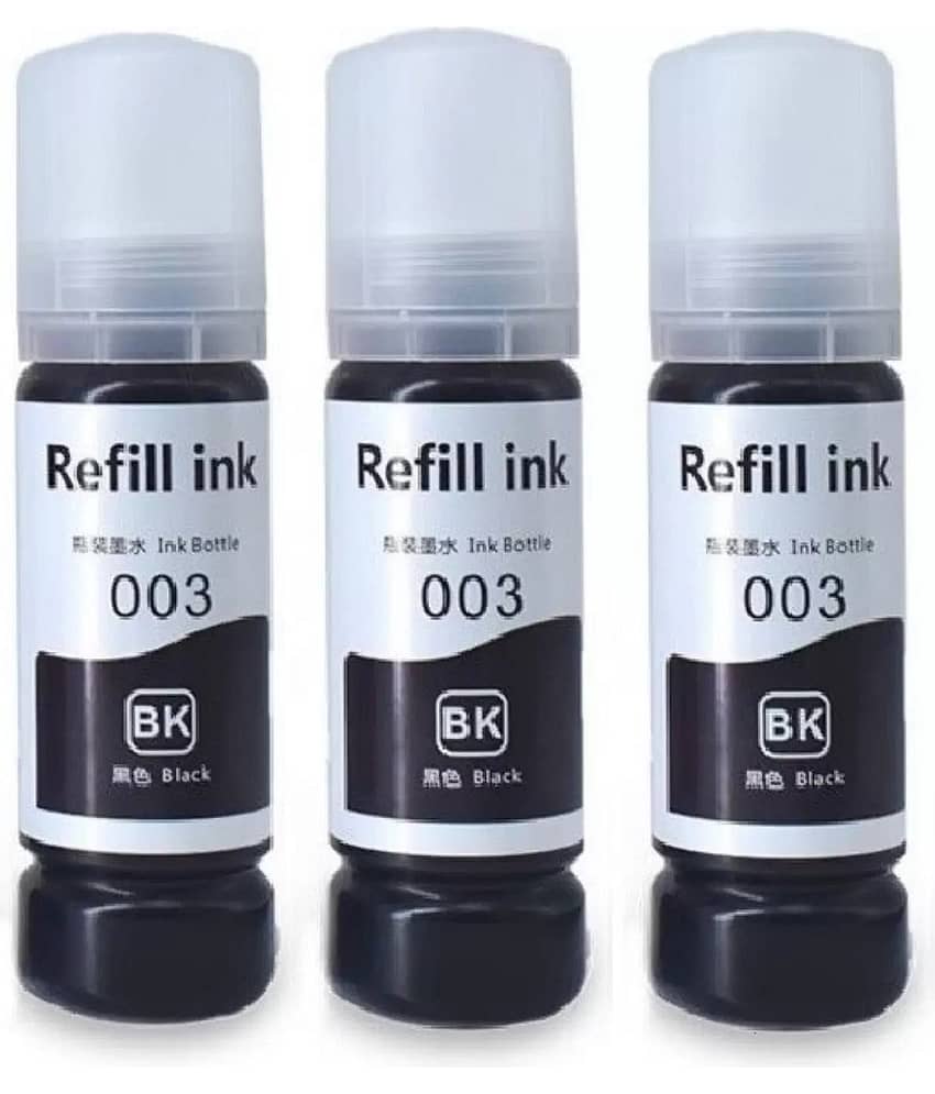 TEQUO 003 INK FOR L3110 Black Pack of 3 Cartridge for 003 Ink for E_pson L3110 L3150 L3115 L3116 L3101 L3210 L3215 L3216 L3250 L3151 L3152 L3156