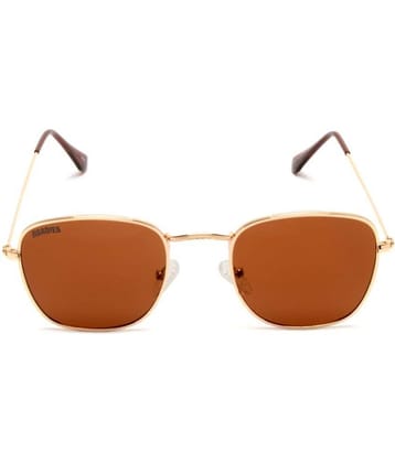 Roadies - Gold Square Sunglasses ( Pack of 1 )