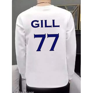 Moumita Typography Men Round Neck White T-Shirt