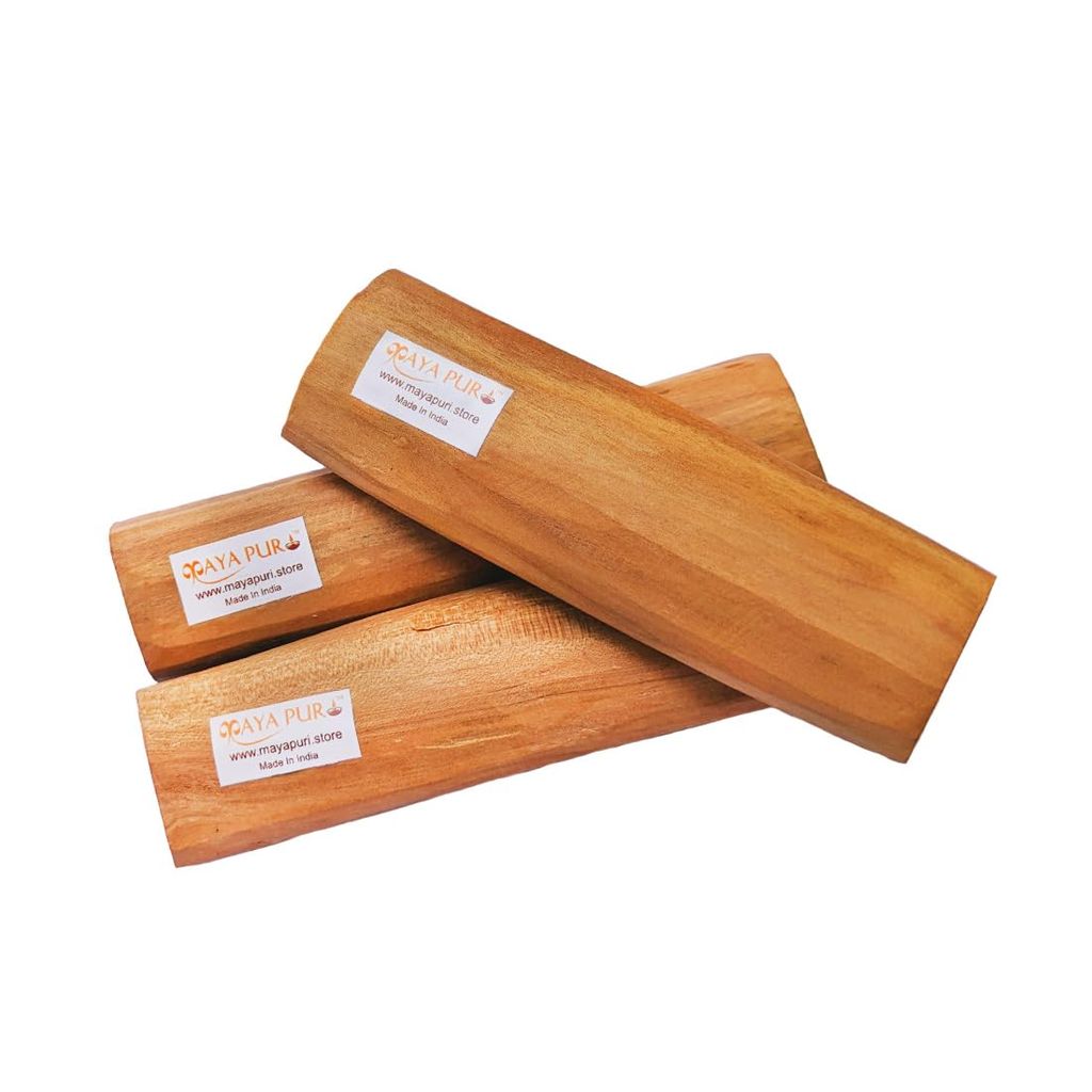 MAYAPURI Premium White Chandan (Pack of 2) Pure and Natural Sandalwood for Rituals and Spiritual Practices - Pooja Needs | Buy online on ZillyBuy
