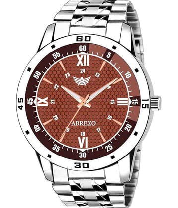 Abrexo Silver Stainless Steel Analog Men's Watch