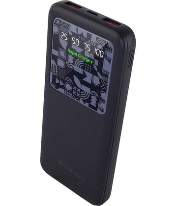 Zebronics 10000 -mAh 5V/3A Li-Polymer Power Bank