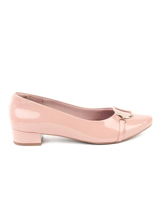 Delco Casual Block Heels-38 / Nude