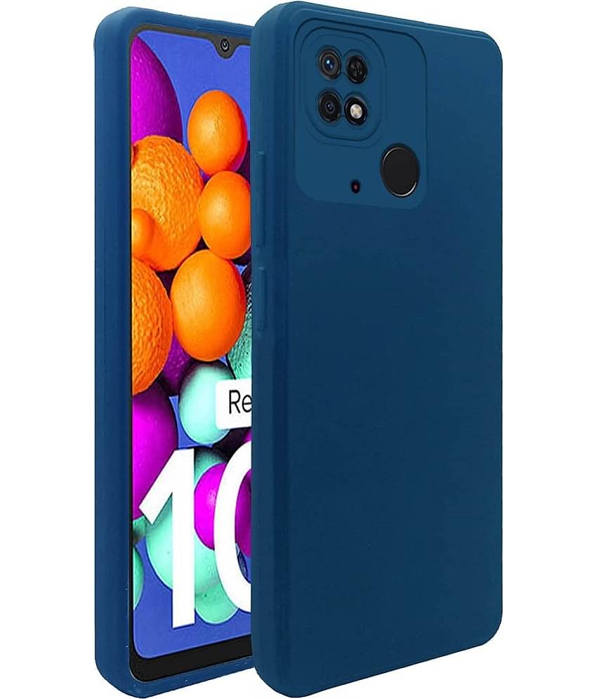 Case Vault Covers - Black Silicon Plain Cases Compatible For Xiaomi Redmi 10 ( Pack of 1 )